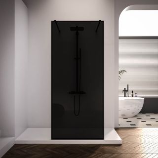 Душевая перегородка Veconi Korato KR-90BB, 1100x2000, черный матовый, черное